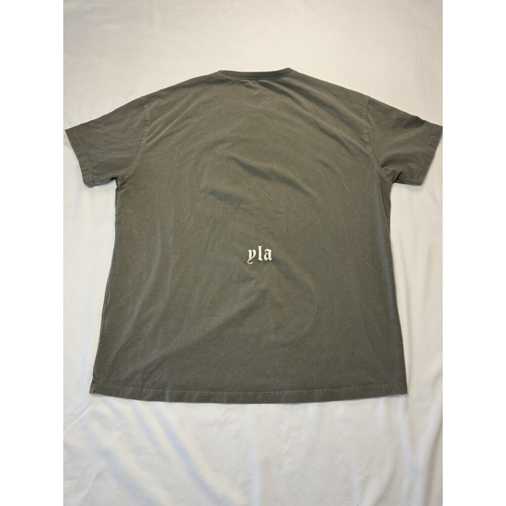 YoungLA Short Sleeve Tee-Shirt Dark Gray Mens Large Spellout - Picture 5 of 6